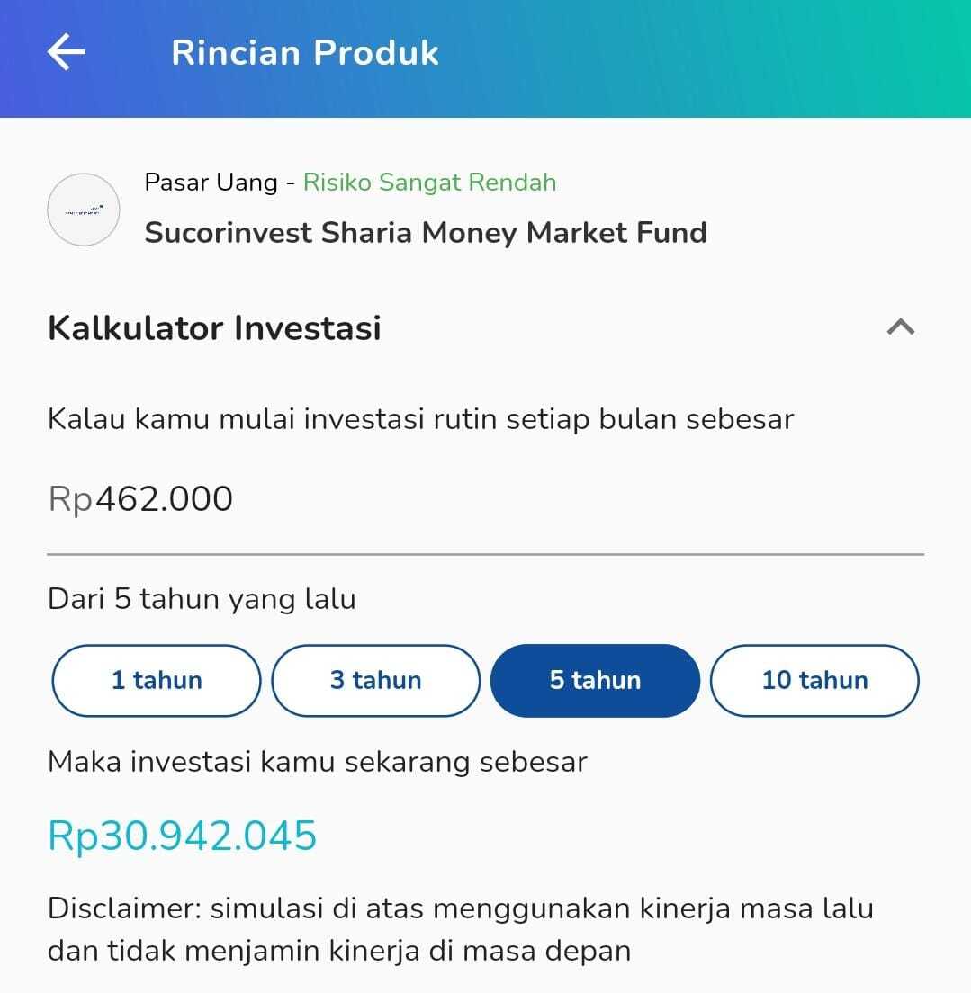 simulasi nabung haji di reksadana syariah
