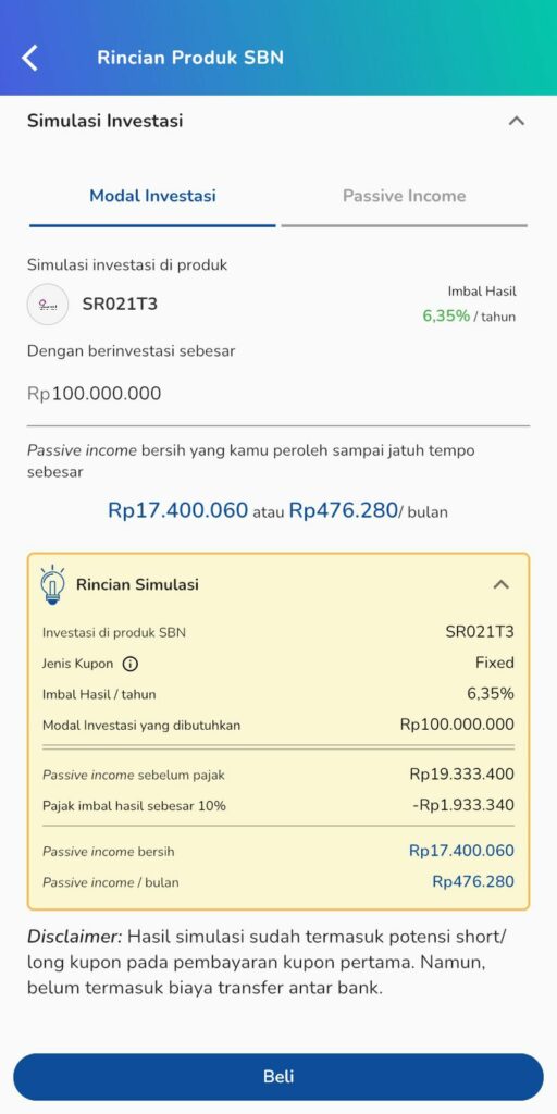 simulasi imbal hasil investasi sr021-t3